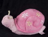 Koala Baby Snail Slug Pink Plush Chime Lovey